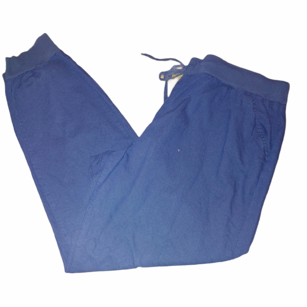 New York & Co blue linen blend pants size XL